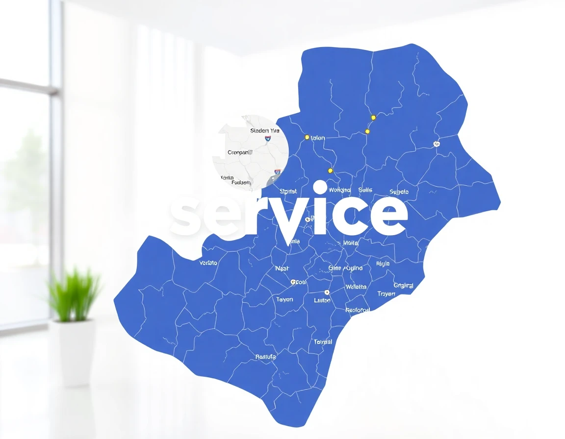 Roofing Service Areas Map